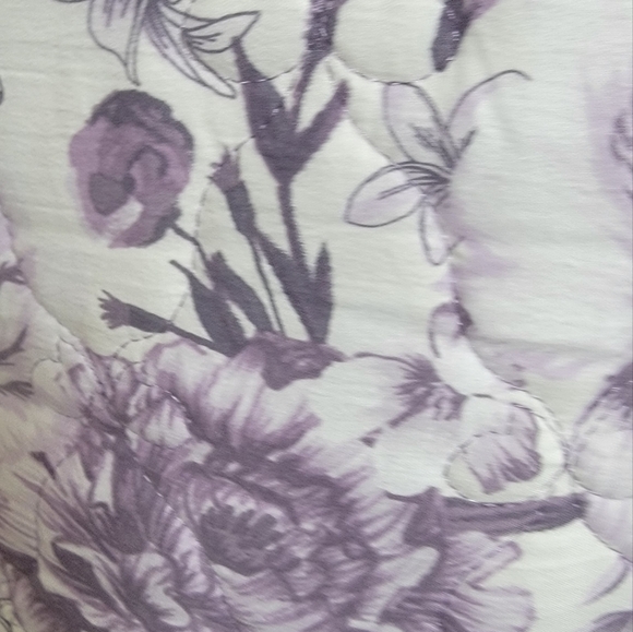 Betsey Johnson Sketch Toile w/Fleece 2 Piece Reversible TWIN Quilt Set - Picture 6 of 7